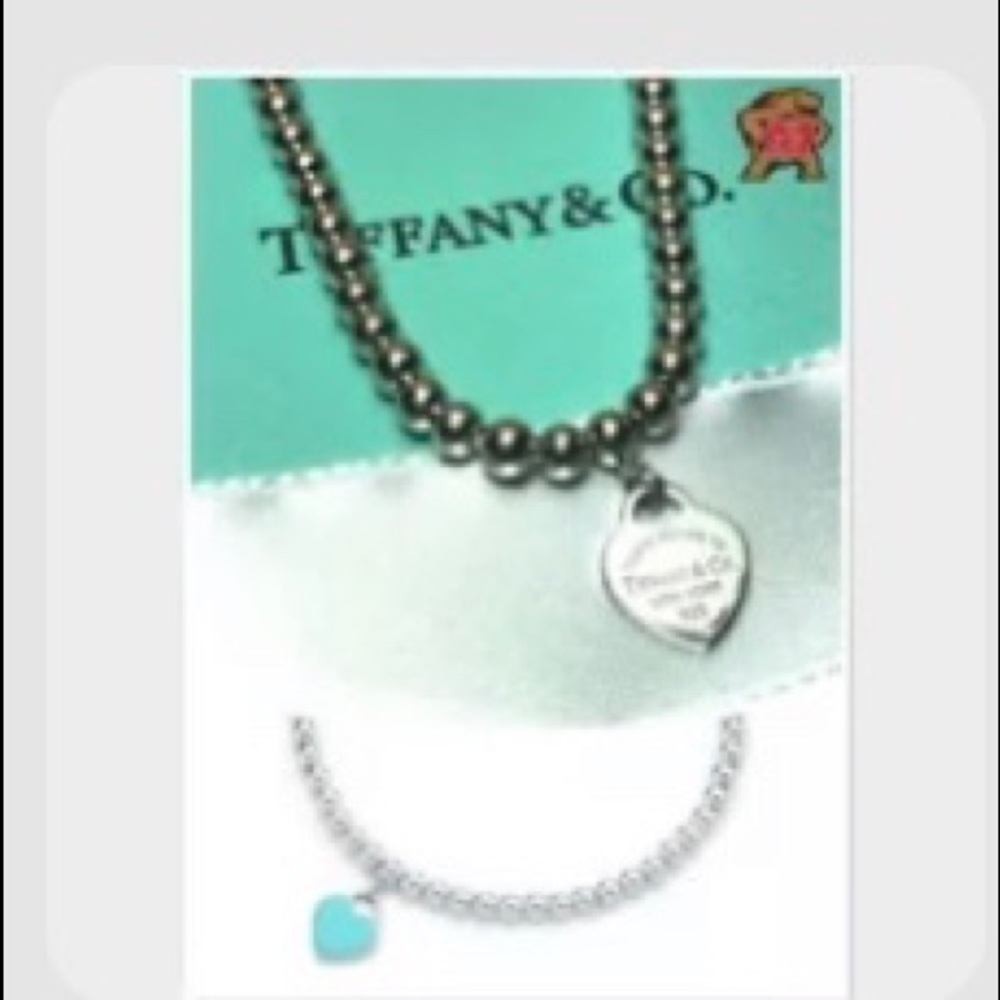 Return to Tiffany silver bead bracelet 6 inch